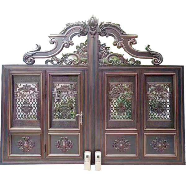 Buy Customized Size Acceptable Sliding External Security Doors Automatic Opening Pattern at wholesale prices
