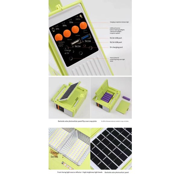 High-Quality · Solar-Powered Mosquito Repellent Bluetooth Strobe Light · Multi-Functional Emergency & Entertainment Light