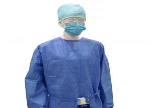 China Green Disposable Surgical Gown ,  Patient Hospital Isolation Gowns Infection Control on sale