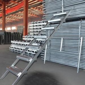Quality Lightweight Galvanized Steel Structure Building Cable Tray Ladder Staircase Scaffolding Climb Step for sale