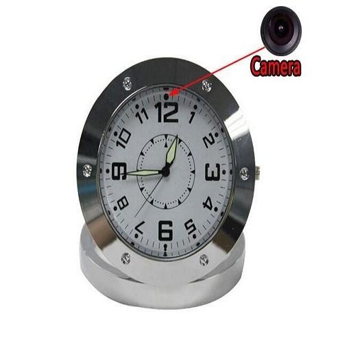 Buy Motion Detection Clock Camera Digital Video Recorder Table Home security clock radio hidden camera at wholesale prices