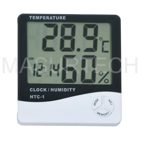 Buy HTC-1 Digital LCD Thermometer Hygrometer Temperature Humidity Meter Gauge for Clock Alarm at wholesale prices