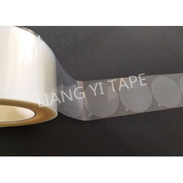 Silicone Glue Clear Die Cut Masking Tape For Heat Sample Trays / Reagent Bottles