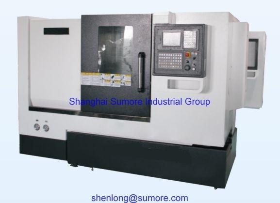 Buy CK50 cnc lathe with slant rail at wholesale prices
