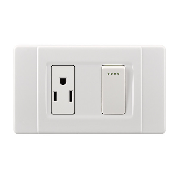 High Standard Electric Switch Socket Super Big Silver Point A SERIES ABS