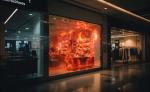 High Transparency P4 Flexible LED Display Screen Glass Transparent LED Window