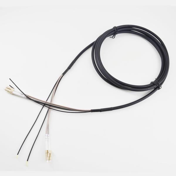 Outdoor Multimode DX LC Duplex Pigtail Patch Cord Branch Cable 100 Meter