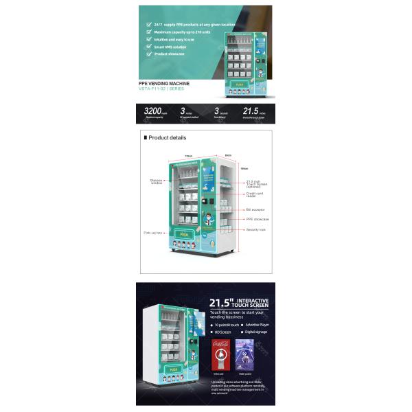 Automatic Vending Machine Product For Sale 24 Hours Self Service Vms Solution