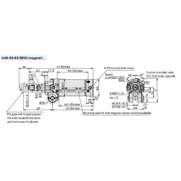 Clamping cylinder——MCK Series