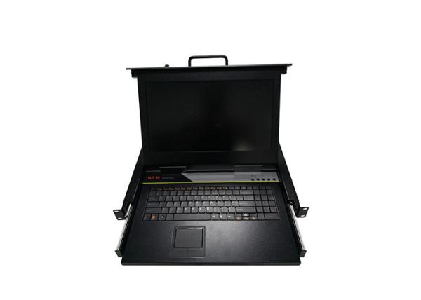Buy 32 Ports LCD KVM Drawer , Rackmount LCD Display Support IP Remote Control at wholesale prices
