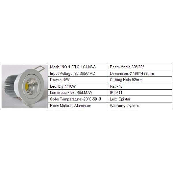 COB 10W Led Ceiling Light