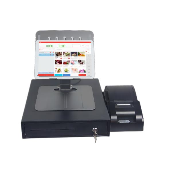 16GB SDK Function Smart Tablet POS System with 58mm Thermal Printer and Cash Drawer