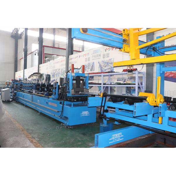 Stacker C Purline Z Purlin Roll Forming Machine PLC Control Mothod 12m
