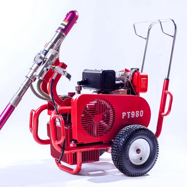 Heavy Duty Hydraulic Driven Piston Pump Sprayer Tools For Bitumen / Epoxy