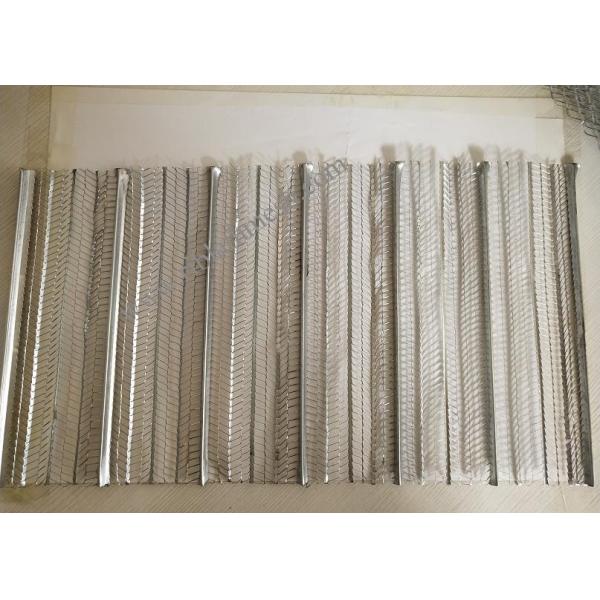 600mm Width Galvanized Sheet Metal Rib Lath Mesh 2m Length 0.3mm Thickness