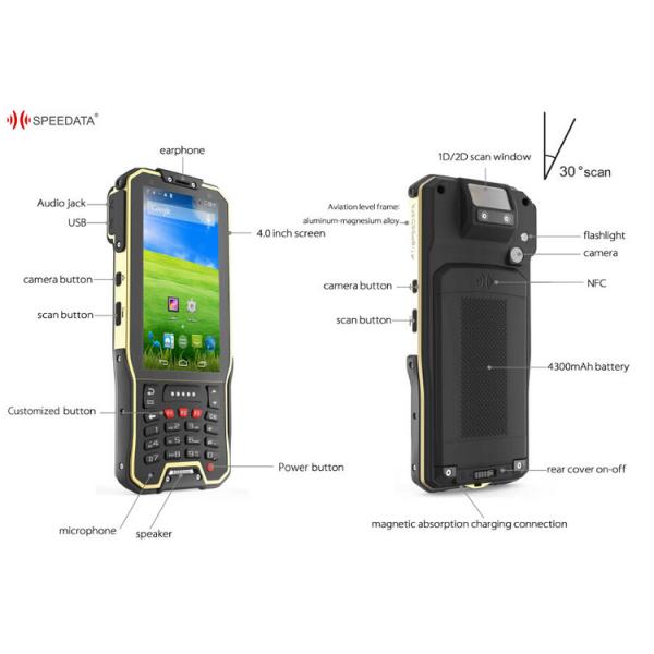 Wholesale Price Laser Scanner Android Barcode Scanners in 4.0 inch Touch Screen