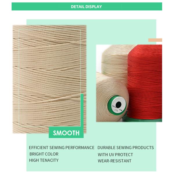 100% Polyester 210d/16 400g 0.8mm 1mm High Tenacity Braided Thread for Shoes Sofa Sewing
