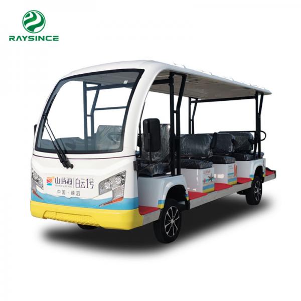 Buy Electric Tourist Sightseeing Car with four wheels /Battery Operated Classic car with 14 seater at wholesale prices
