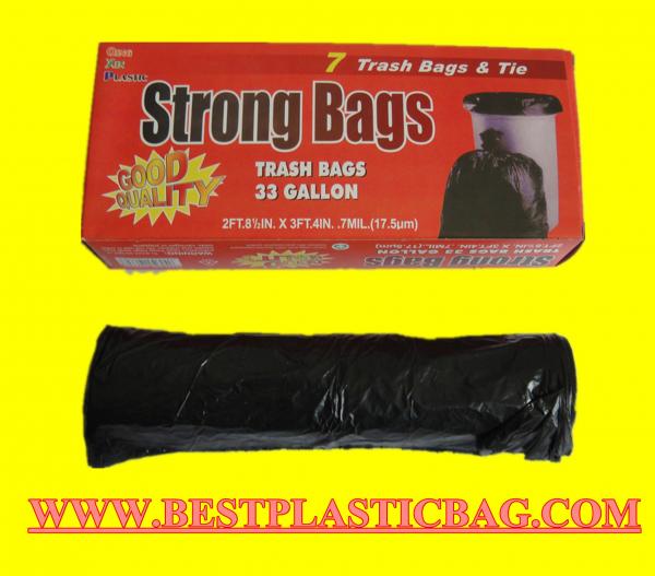 Buy costom Garbage trash Bags on roll without core, on blocked, printed and non printed, Trash at wholesale prices