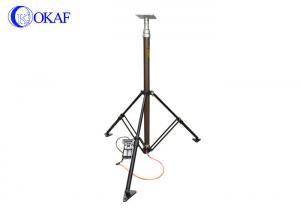 Quality Foot Pump Telescopic Mast Pole 3.5 Meter Tripod Light Tower For LED Lighting for sale