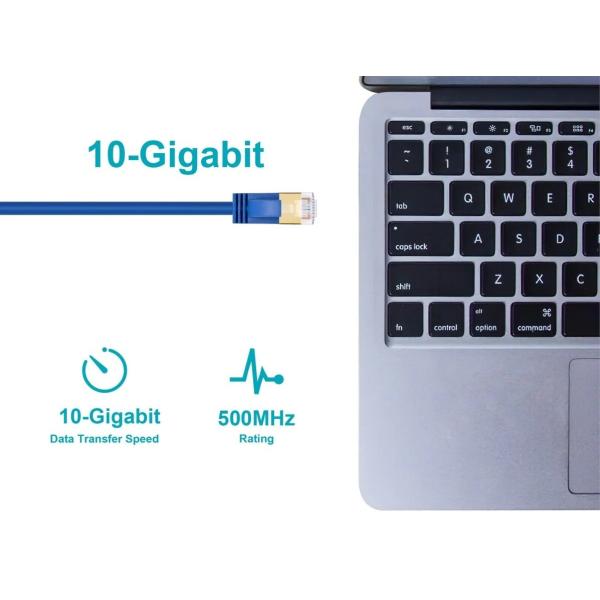 High Speed CAT.6A Patch Cable Shielded STP 36AWG Slim Ethernet Network Patch Cable