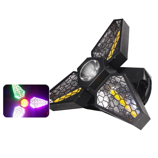DMX Controlled LED RGB Maple Leaf Rotating Retro Light Versatile Background Effect Illumination For Enhanced Atmospheric