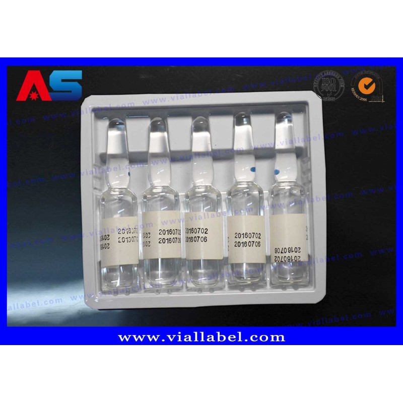 Custom Pharmaceutical Packaging Box For 10pcs 2ml Amp Vials With Plastic Trays
