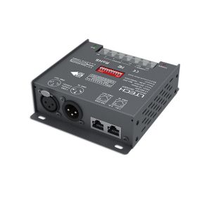 RJ45 / XLR 3 Channel Dmx Decoder DC12V-24V Overload Protection 550g