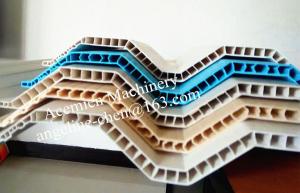 China plastic PVC hollow wave roofing sheet/roof tile extruder machine production line plant on sale