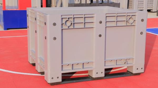 Buy Custom size bulk container shipping heavy duty foldable plastic pallet box plastic shipping container at wholesale prices
