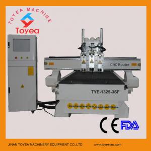 Strong machine body 4x8 work table 3 spindles pneumatic tool changer wood cnc router TYE-1325-3SF