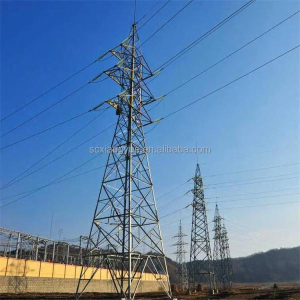 Hot Dip Galvanized Angle Steel Electricity Transmission Tower