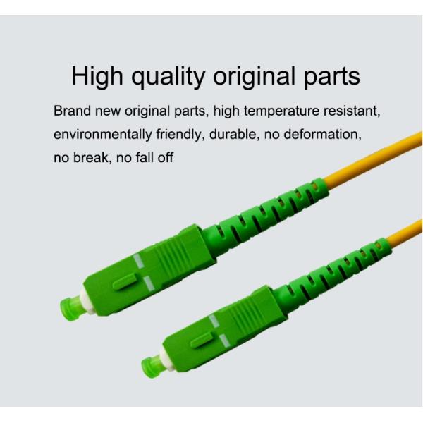FTTH Single Mode Fiber Patch Cord UPC-UPC Good Repeatability Low Insertion Loss