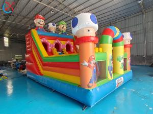 China Customized Inflatable Slides Playground Super Mario Park Inflatable Bouncy House on sale