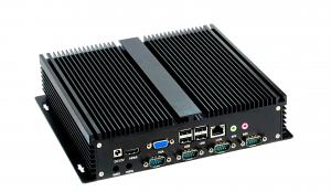 Quality Black Shell Mini Embedded Industrial PC With Intel I3/I5/I7 Processor for sale