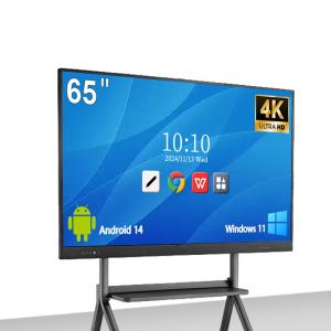 China High brightness Dual CPU Live Annotation Interactive Digital Whiteboard on sale