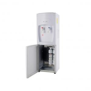 China Vertical POU Filtered Water Dispenser Point Of Use Water Purifier Cooler ABS And Cold Rolled Steel Housing 3 Filters on sale