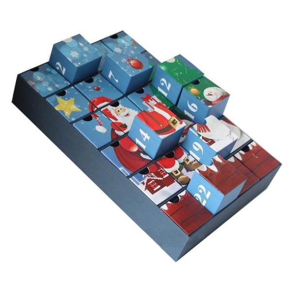 Christmas Xmas Empty Advent Calendar Boxes Cosmetic Display Gift Drawer Packaging Box