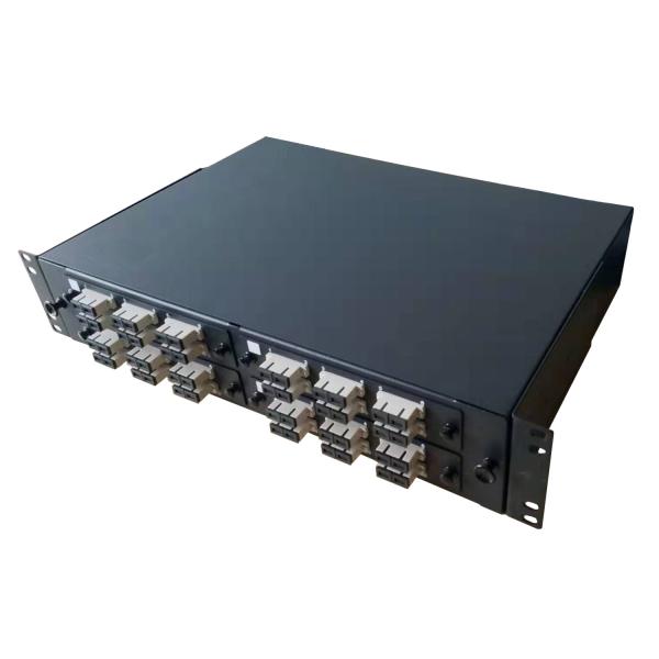 96F 2U Fiber Patch Panel , Fiber Termination Panel 19" For Communication Systems