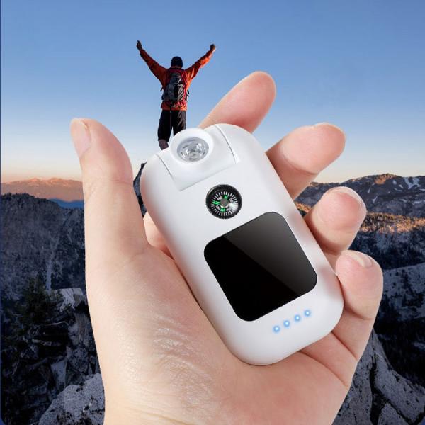 Plastic Material Rechargeable Battery Power Bank With Torch 5V Input