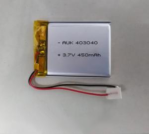 China Custom 3.7v 450mah LiPo Battery Lithium Polymer 403040 Battery on sale