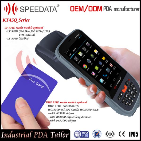 4G LTE Handheld PDA Devices , Portable Data Collection Terminal with NFC Reader