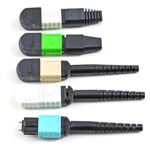 OM3 Fiber Optical MTP MPO Cable Connector 8 Cores / 12 Cores / 24 Cores