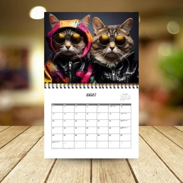 Full Color Personalized Calendar Printing Highlighting Major US Holidays
