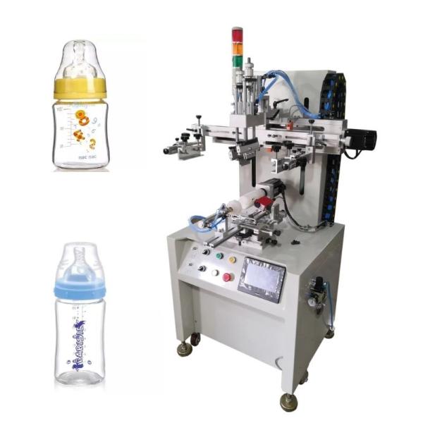 Buy Cylindrical Fully Automatic Screen Printing Machine Servo Rotary With Color Sensor at wholesale prices