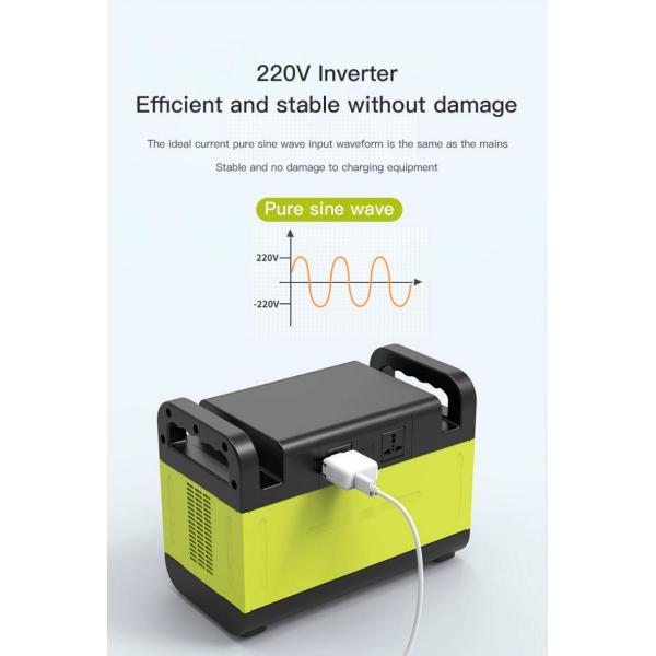 1500W Portable Power Station Pure Sine Wave 1210Wh 5V-20V