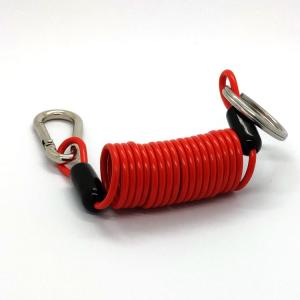 China Coil Lanyard Spring Steel Wire Rope For Fall Protection Tool on sale