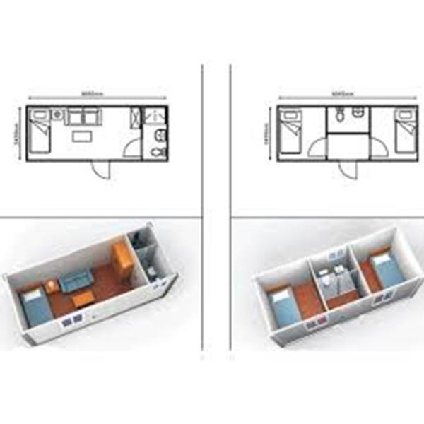 Foldable Customized Container House Home With Aluminum Alloy Window