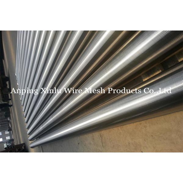 Slot Wedge Sand Control Well Screen SS304 SS316L Wrapped Screen Pipe