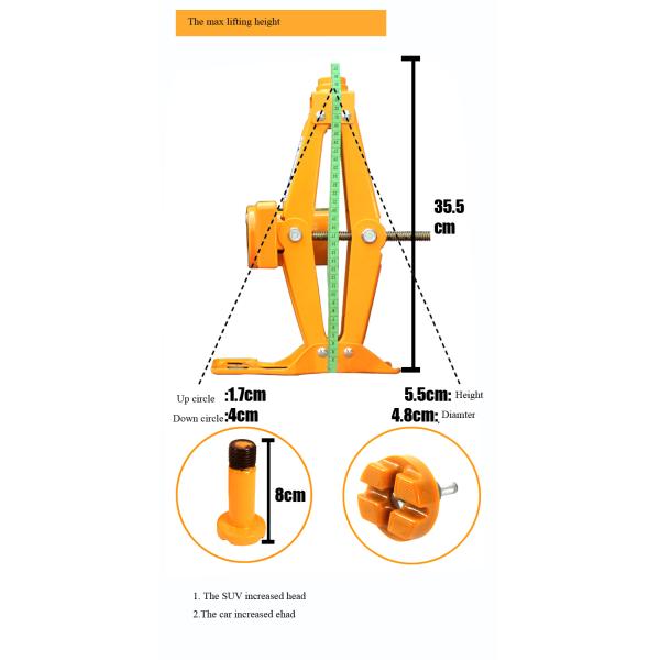 automatic emergency tools2 tons electric scissor lifting car single jack with wheel nut wrench